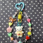 [비즈의하루]요즘 대세 키치함 한 스푼, 하트 카라비너 베어 키링 만들기